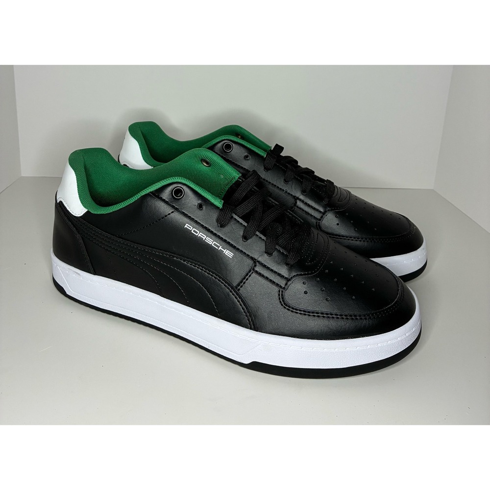 Puma Porsche Legacy Caven 2.0 Black Green Mens Sneakers 308653-01 Size 11